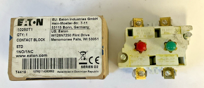 EATON 10250T1 CONTACT BLOCK SER.D2  ***LOTOF5***