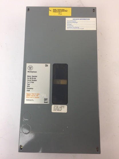 WESTINGHOUSE 5664D54G MOTOR OPERATOR FOR AB DE-ION CIRCUIT BREAKER 2 OR 3 POLE