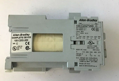 ALLEN BRADLEY 100-C23Z*200 CONTACTOR SER.C 690V 32A 100-C23DJ200***LOTOF2***