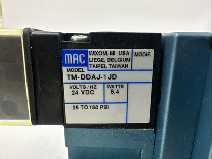 MAC 82A-EB-CAA-TM-DDAJ-1JD SOLENOID VALVE 150PSI TM-DDAJ-1JD 24VDC 5.4W
