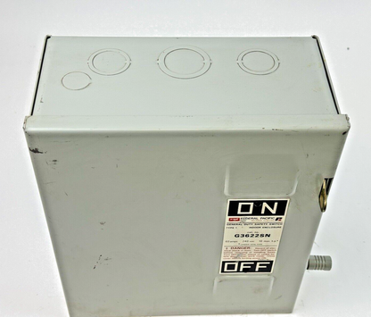 FEDERAL PACIFIC - G3622SN - SAFETY SWITCH - 60 AMP, 2 POLE, 240 VAC, NEMA TYPE 1