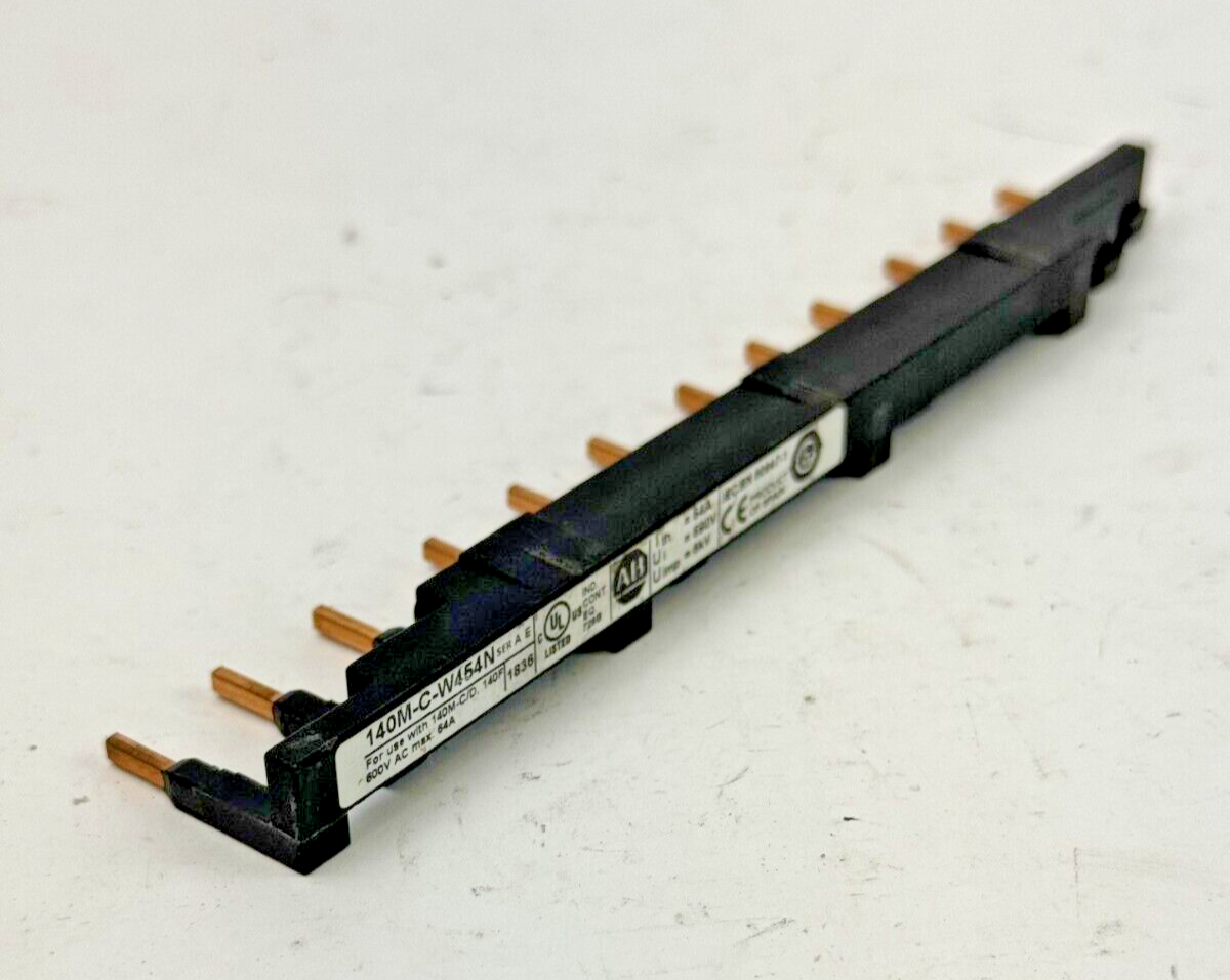 ALLEN-BRADLEY 140M-C-W454N SER. A  E - COMPACT BUS BAR - 600 VAC MAX