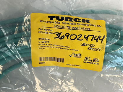TURCK RKCD 440-20M CABLE U-57079