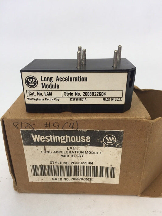 WESTINGHOUSE LAM LONG ACCELERATION MODULE MOR RELAY STYLE NO. 2608D22G04