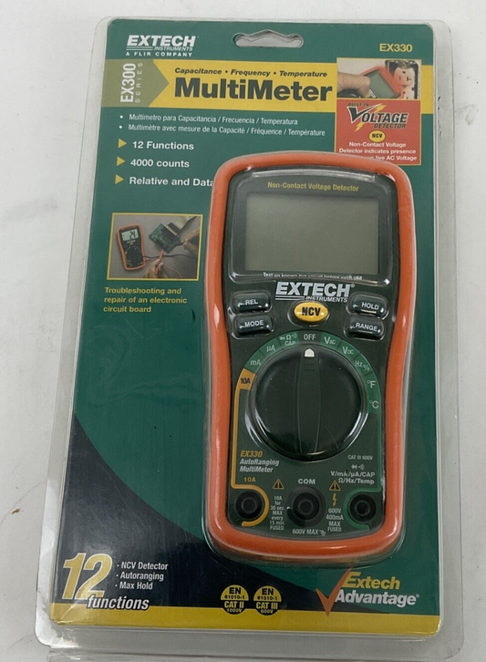 EXTECH EX330 MULTIMETER 12 FUNCTION