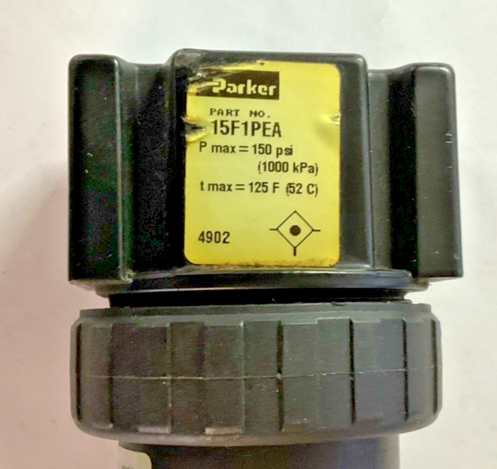 PARKER 05E12A13AB PNEUMATIC FILTER 150PSI