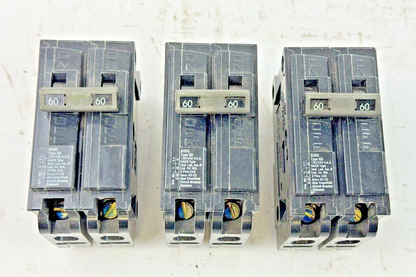 ITE / SIEMENS *BOX OF 3* - D260 - CIRCUIT BREAKERS-60A/2POLE/240VAC/TYPE QD/NEW