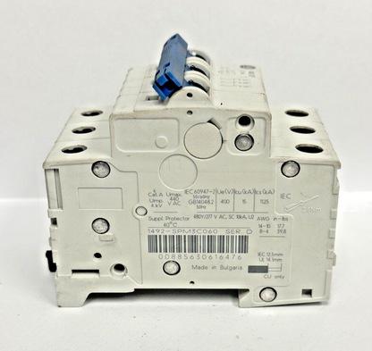 ALLEN-BRADLEY - 1492-SPM3C060 SER. D - CIRCUIT BREAKER - 3 P, 6 A, 277 V
