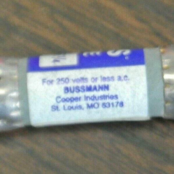 BOX of 10 / BUSS BAF-6-1/4 FUSE / 6-1/4A / 250V / NEW SURPLUS / BAF 6-1/4