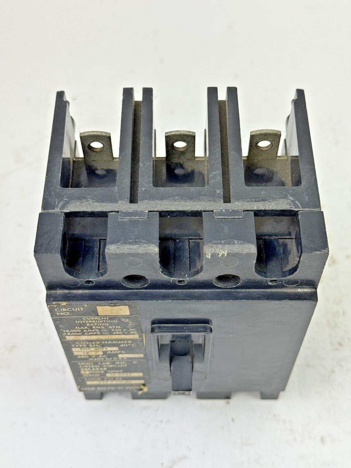 CUTLER-HAMMER/ EATON - EHC3015 - CIRCUIT BREAKER -3 POLE/15 A/480 VAC