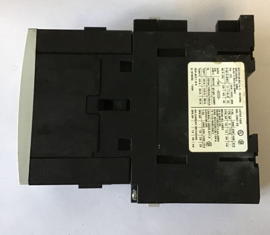 SIEMENS SIRIUS 3RT1035-1BB40 CONTACTOR 24VDC 50/60HZ 690V