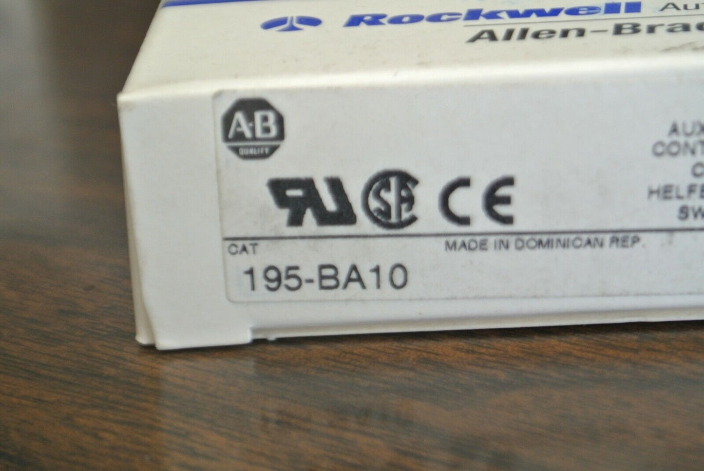 LOT of 3 / ALLEN-BRADLEY 195-BA10 AUXILIARY SWITCH / AUX. CONTACT / NEW SURPLUS