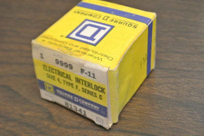 SQUARE D 9999 F-11 ELECTRICAL INTERLOCK / SIZE 4 / TYPE F / Ser. C  NEW SURPLUS
