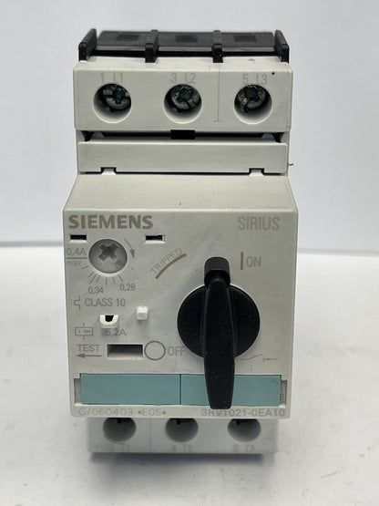 SIEMENS - 3RV1021-0EA10 - CIRCUIT BREAKER / MOTOR PROTECTOR