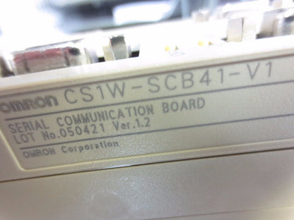 OMRON CS1G-CPU44H PROGRAMMABLE CONTROLLER / CPU + CS1W-SCB41-V1 COMMUNIC. BOARD