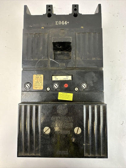 GE TB63F600 600A FRAME TRI-BREAK 600VAC 3POLE 400A TRIP A6KA