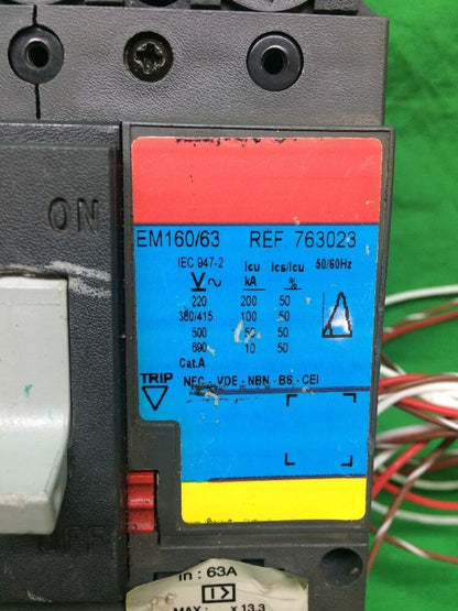 GE SPECTRA 60AMP CIRCUIT BREAKER EM160/63 REF. 763023