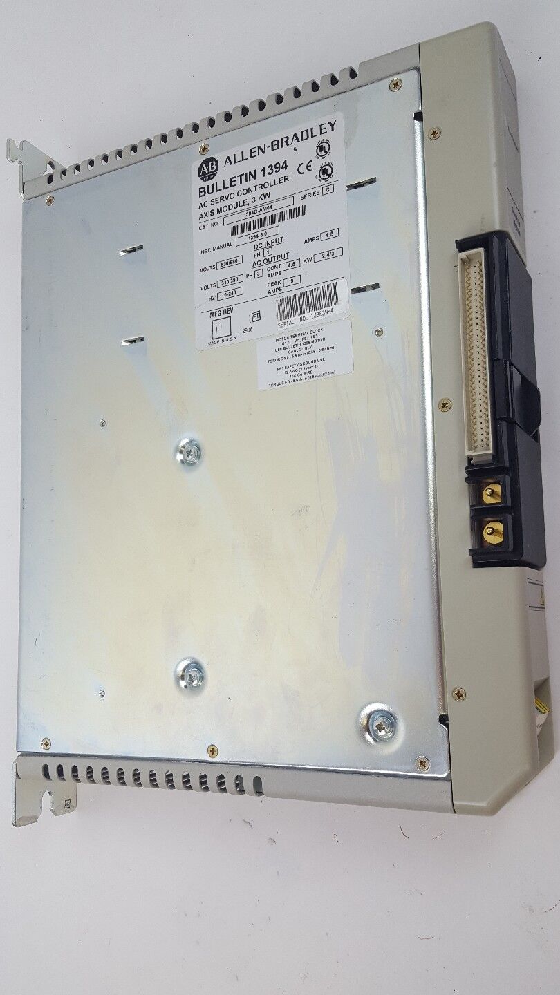 Allen Bradley 1394C-AM04 Ser C 3 KW AC SERVO CONTROLLER AXIS MODULE