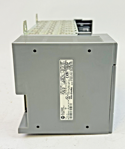 ALLEN BRADLEY - 1746-P2 SER. C - POWER SUPPLY W/ 7 SLOT RACK 1746-A7 SER. B