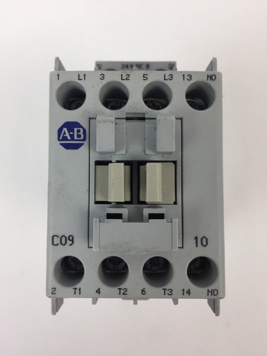 ALLEN BRADLEY 100-C09D*10 CONTACTOR 600VAC 25A COIL 24VDC