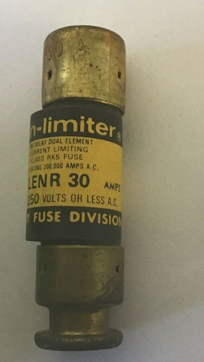 ECONOMY LENR 30 FUSE ECON-LIMITER 30A CLASS RK5 TIME DELAY 250VAC****LOTOF7****