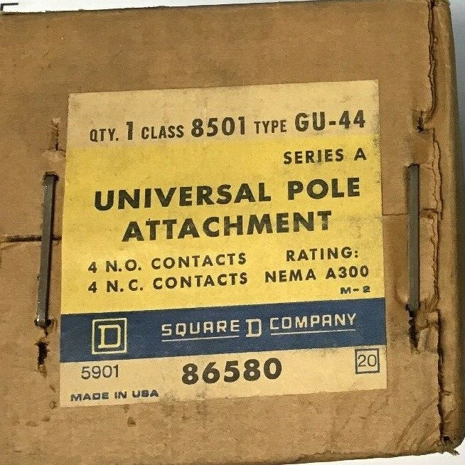 SQUARE D 8501 GU-44 UNIVERSAL POLE ATTACHMENT SER. A 4N.O./4N.C. NEMA A300