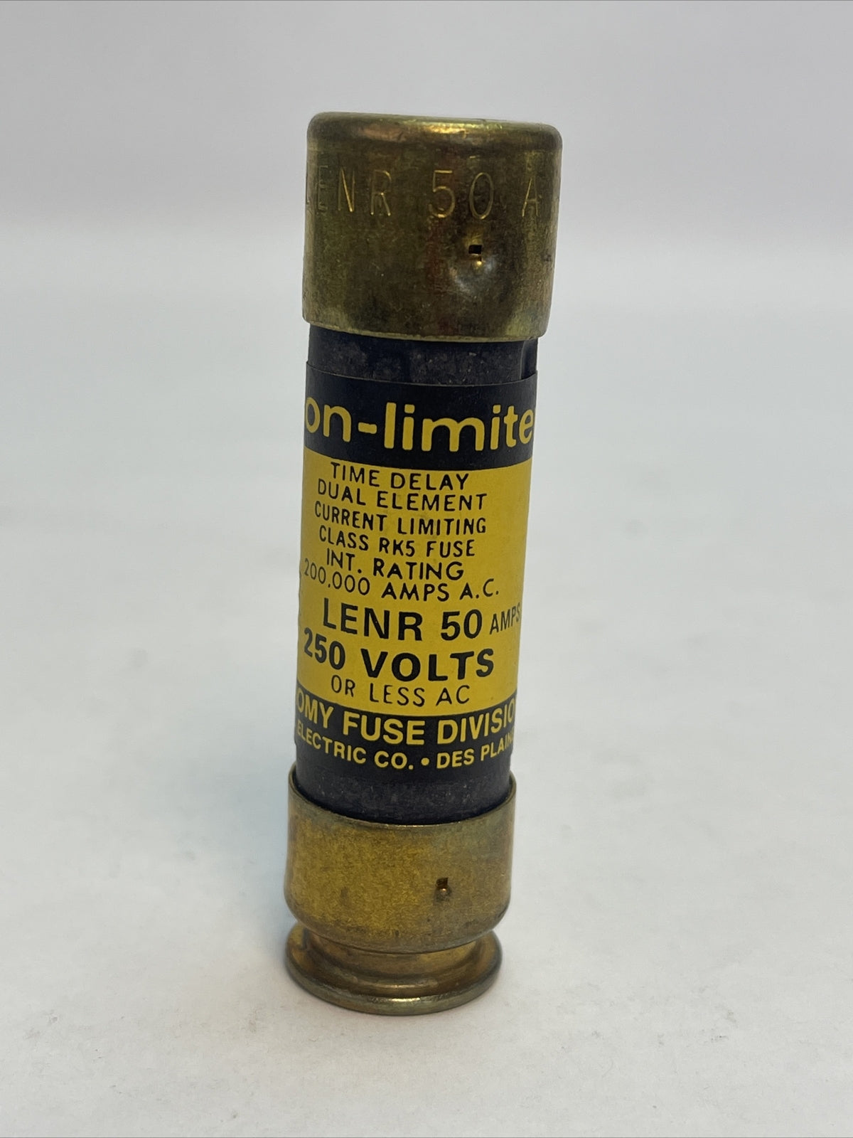 ECONOMY LENR 50 ECON-LIMITER TIME DELAY CLASS RK5 FUSE 50A 250VAC (BOX OF 8)