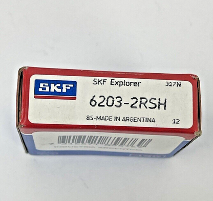 SKF - ***LOT OF 2*** - 6203-2RSH - DEEP GROOVE BALL BEARING - 17x40x12 (mm)