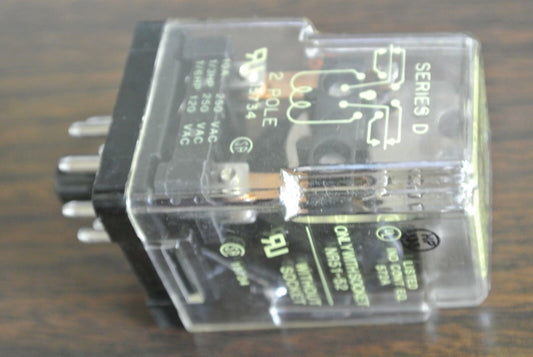 SQUARE D 8501 KPD-12 GENERAL PURPOSE RELAY - DPDT, 10A, 24VDC COIL - NEW SURPLUS