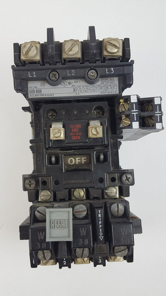 Allen Bradley 509-B0D Ser. B Contactor Motor Starter
