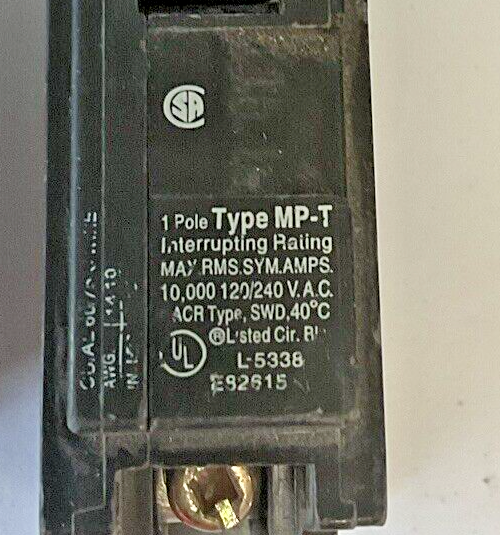 MURRAY MP115(2) WITH MP130(2) CIRCUIT BREAKER 15A & 30A **4 BREAKERS**