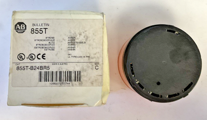 ALLEN BRADLEY 855T-B24BR5 AMBER STROBE STACK LIGHT 24v