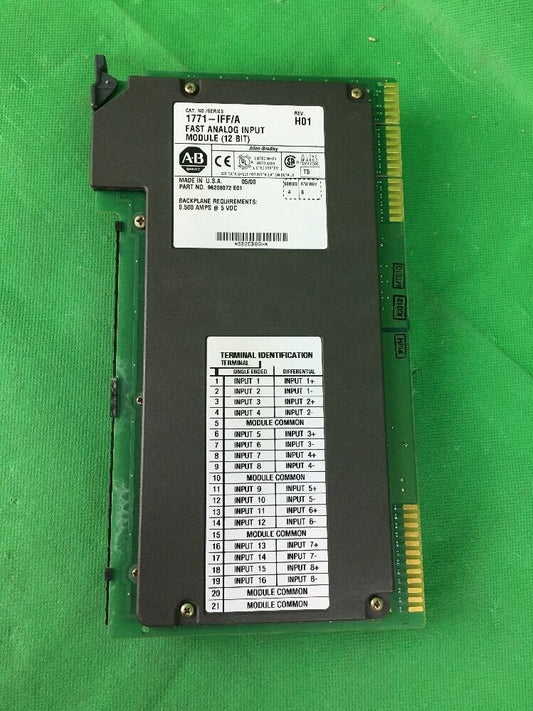 ALLEN BRADLEY 1771-IFF/A FAST ANALOG INPUT MODULE REV. H01