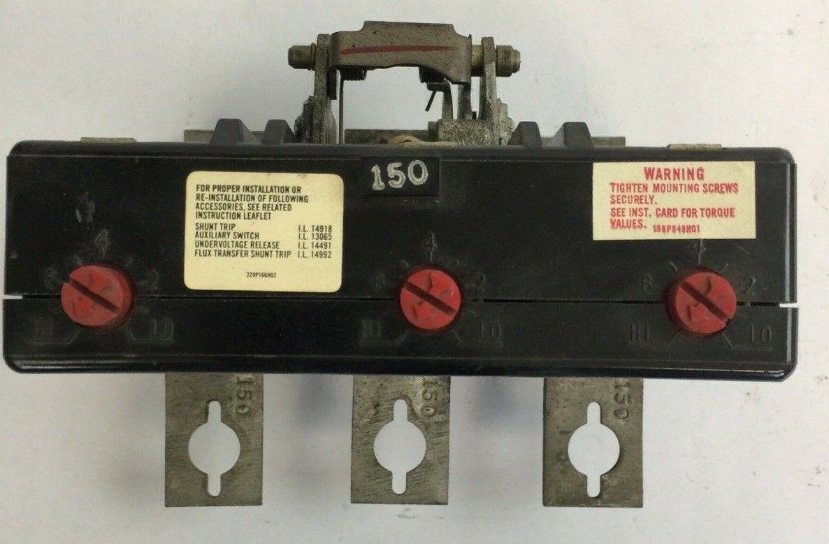 WESTINGHOUSE 5680D04G23 TRIP UNIT 150A 3POLE MAG TRIP ADJ 750-1500A