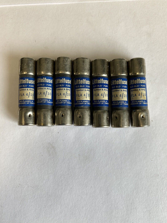 Littelfuse Slo-Blo FLA4/10 4/10A 125V Fuse "Lot of 7"