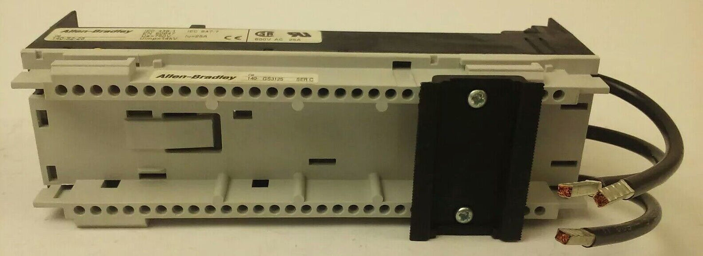 ALLEN BRADLEY 140-GS3125 CONTACTOR RELAY SWITCH,60MM 54MM,600V 25A W/ 140-S2-25
