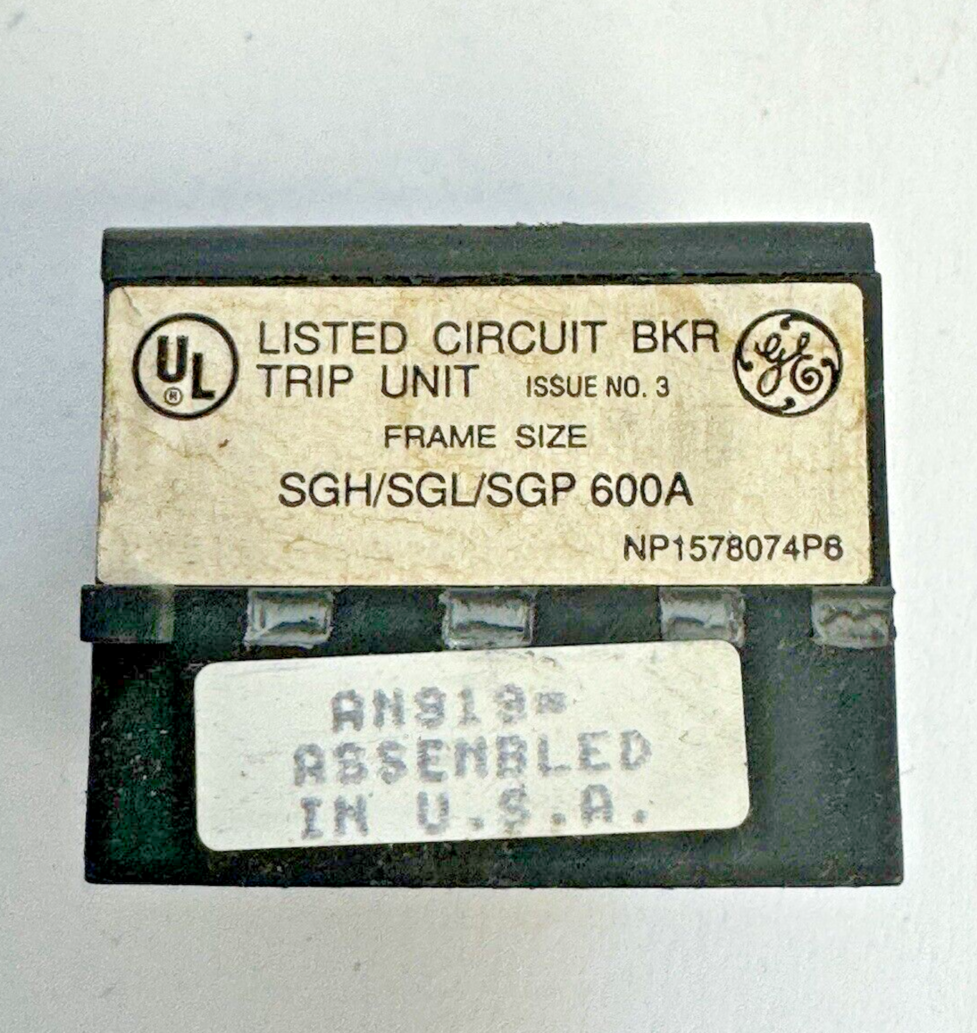 GE - SRPG600A450 - RATING PLUG W/ ADJUSTABLE INSTANTANEOUS TRIP - 450A