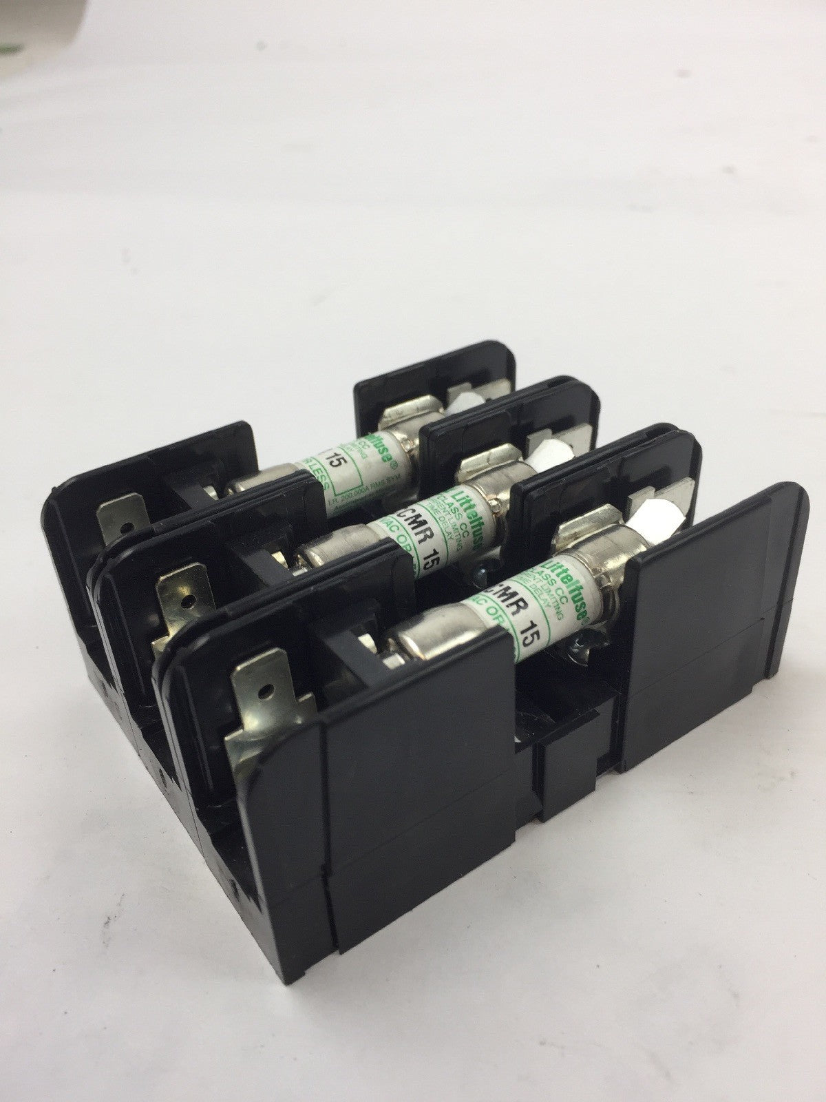 LITTELFUSE L60030C33PQ FUSEHOLDER WITH 3 CCMR 15 AMP FUSES