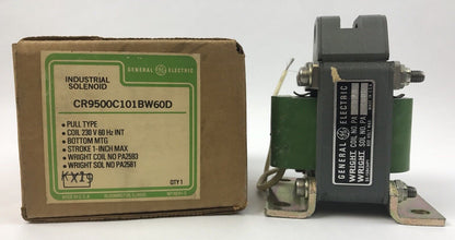 GE CR9500C101BW60D SOLENOID PULL TYPE COIL 230V 60HZ INT STROKE 1-INCH MAX
