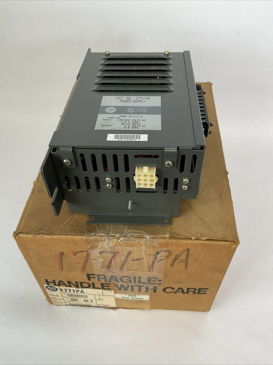 ALLEN BRADLEY 1771-PA POWER SUPPLY OUTPUT 5.2VDC 6.5A INPUT 120/220VAC 1/0.5A