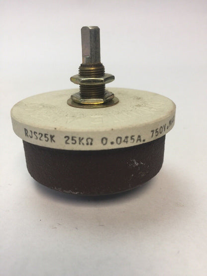 OHMITE RJS25K RHEOSTAT 50 WATT 25K OHM MODEL J