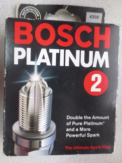 BOSCH 4309 / 0 242 225 605 PLATINUM 2 SPARK PLUGS - NEW SURPLUS, PACK of 4