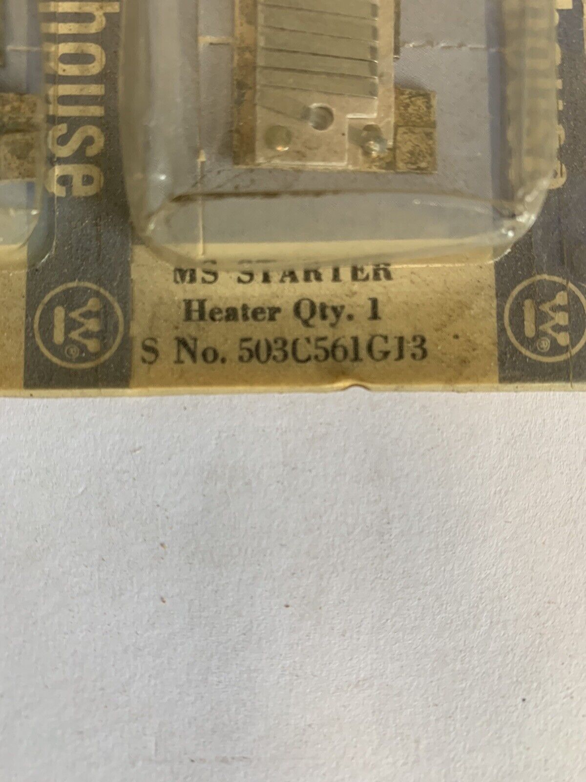 Westinghouse Starter Heater MSH1.6A "Lot of 3"