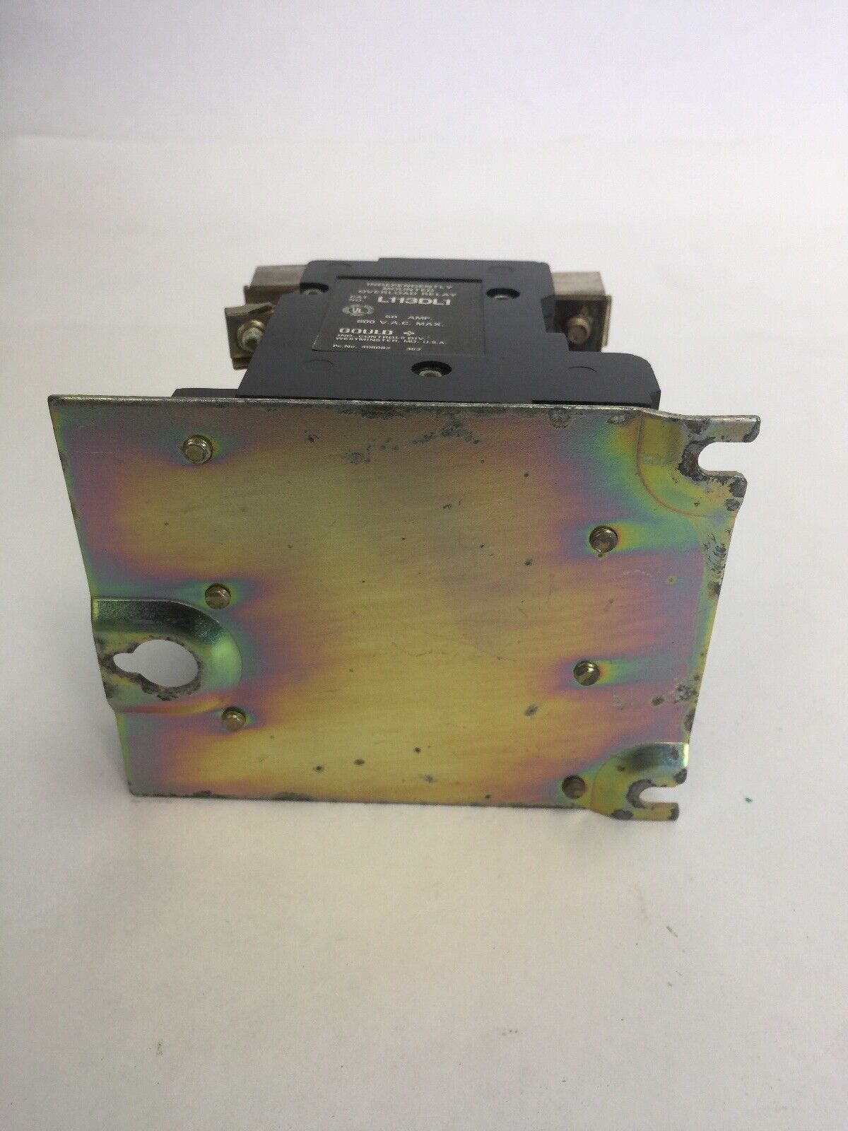 GOULD L113DL1 INDEPENDENTLY MOUNTED OVERLOAD RELAY 50AMP 600VAC NO HEATERS