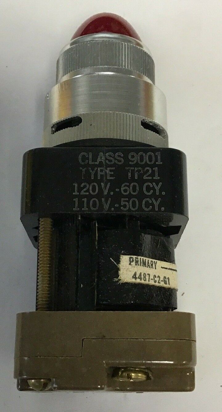 SQUARE D 9001 TP-21R2 120/110V 60/50CY RED PILOT LIGHT