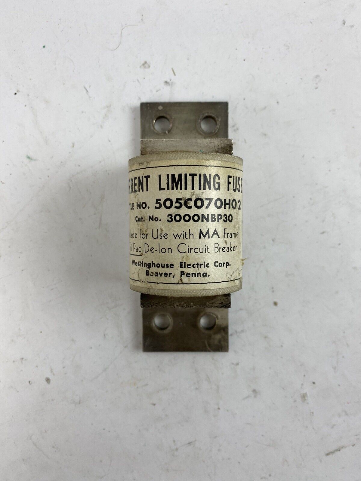 Westinghouse 3000NBP30 Fuse for MA Tri-Pac De-Ion Circuit Breaker "Lot of 3"