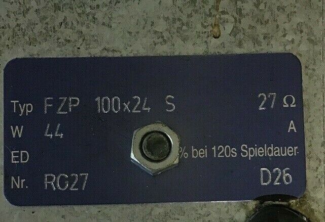 FRIZLEN FZP 100x24 S 27OHM W44 TUBULAR RESISTOR