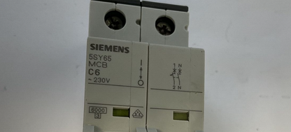 SIEMENS 5SY65 CIRCUIT BREAKER C6 230VAC  30KA***LOTOF3***