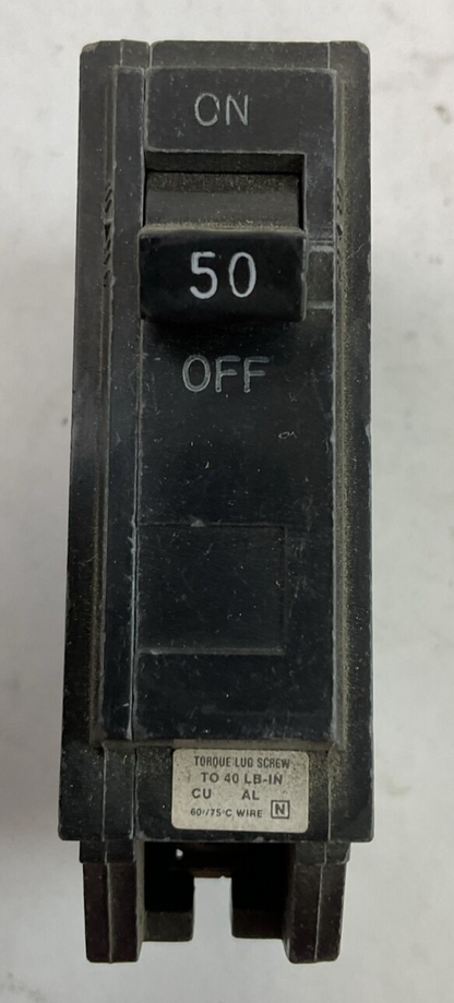 GE THQL1150 50AMP 120/240VAC 1POLE CIRCUIT BREAKER (LOT OF 6)