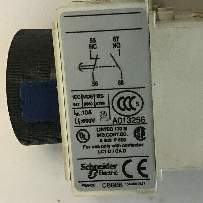 TELEMECANIQUE LADT2 TIME DELAY W/ CAD32 CONTACTOR W/ LAD4TBDL SUPPRESSOR